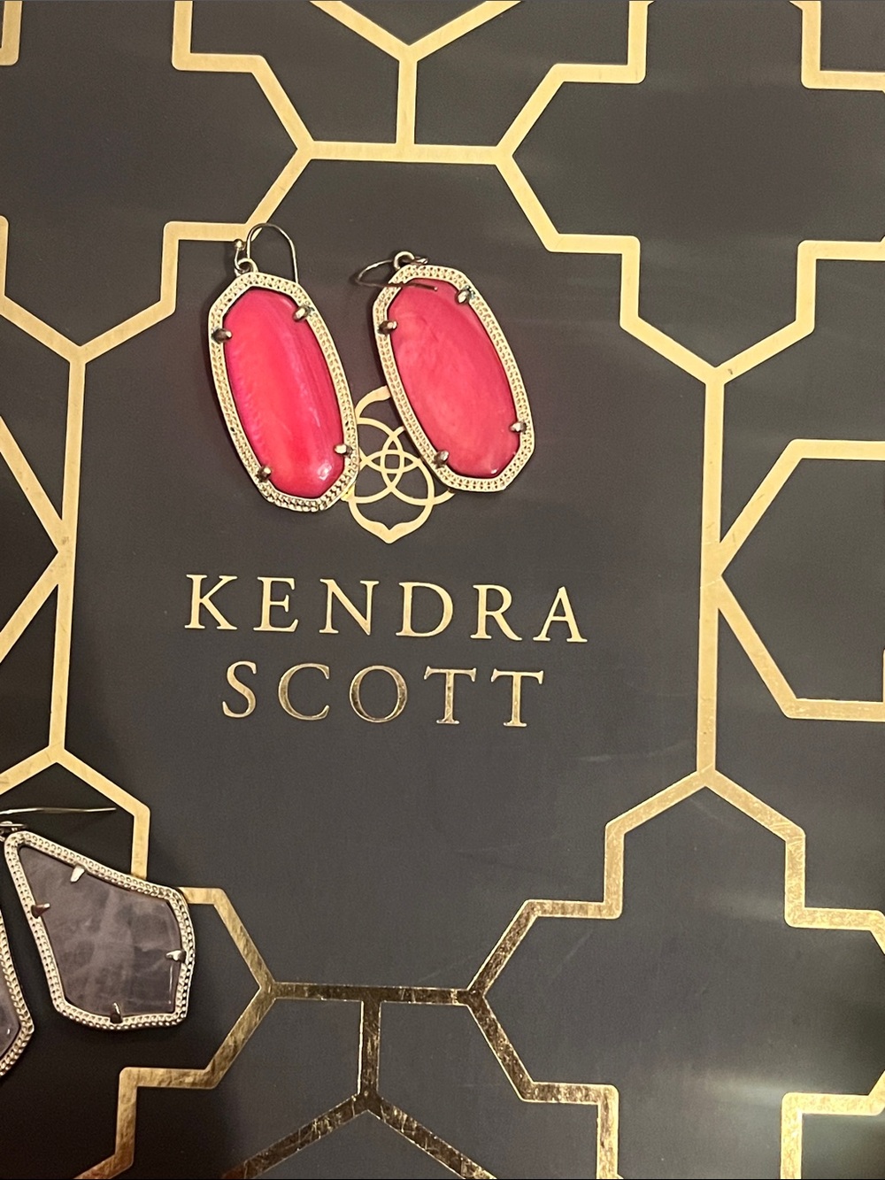 Kendra Scott Pink Elle Drop Earrings